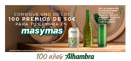Consigue uno de los 100 premios de 50€